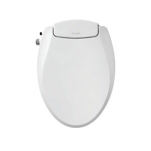 Brondell EcoSeat S101 Non-Electric Bidet Toilet Seat Elongated White Soft Close